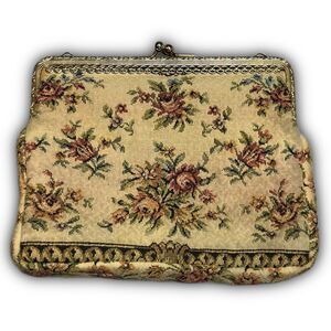Vintage Delill Floral Tapestry Purse
